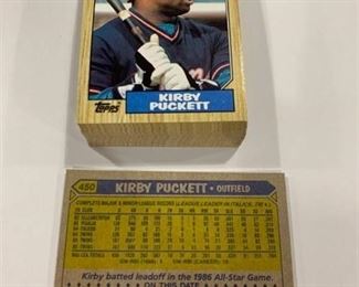 Investment Lot of 50 1987 Topps #450 Kirby Puckett All-Star Cards