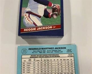 Investment Lot of 50 1986 Leaf #173 Reggie Jackson Cards (1 of 2)