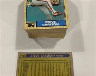 100 Card Investment Lot 1987 Topps #718 Steve Carlton