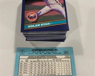 100 Card Investment Lot 1986 Leaf #132 Nolan Ryan