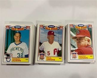 3 22 card Sets 1984, 1985, & 1987 Topps All Star Sets (1983, 1984, & 1986 Games)