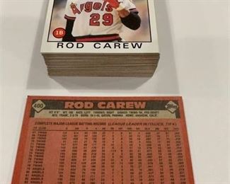 50 Card Investment Lot 1986 Topps #400 Rod Carew