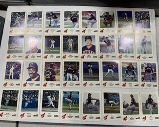 Lot of 32 1983 Wheaties Cards Cleveland Indians Oddball Advertising Set