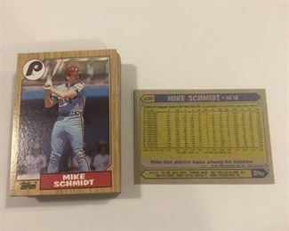 Investment Lot of 50 1987 Topps #430 Mike Schmidt Cards