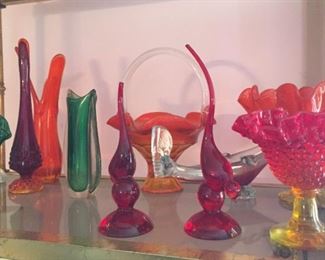 Great selection of colored glass.