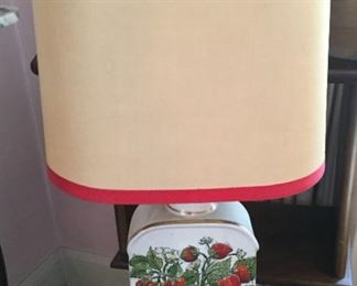 Vintage strawberry lamp.