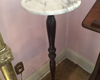 Marble top Tall Table.