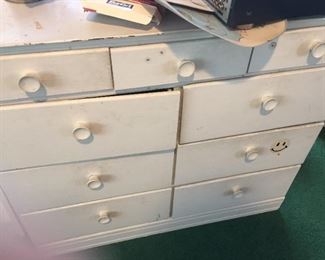 Old chest of drawers - perfect for shabby chic project.