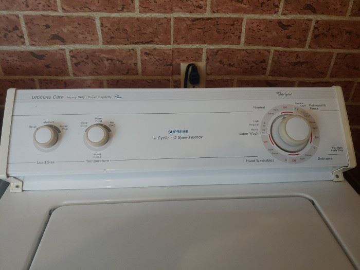 LOW MILES WHIRLPOOL WASHER 