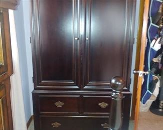 THOMASVILLE CHEST/ARMOIRE  COMES WITH ELECTRIC OUTLET ATTACHMENT FOR ENTERTAINMENT USE