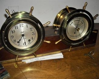 Chelsea Ships Bell Clock & Barometer set