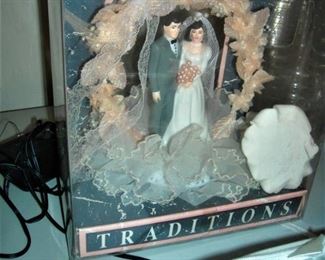 Vintage wedding cake topper