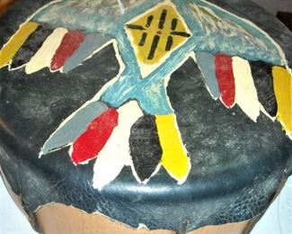 Handmade, handpainted drum