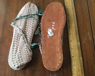 Hand woven slippers size 5 $20