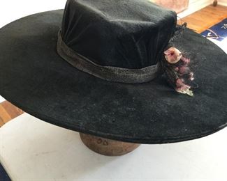 Victorian Velvet Hat $60