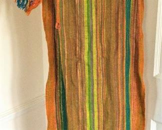 Wool Mexican shawl c 1970s $45