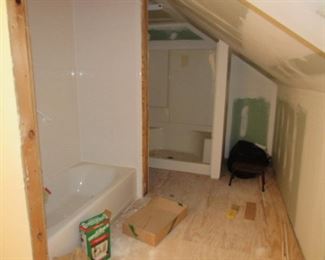 Closer View of Unfinished Bathroom