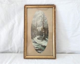 Framed Art- Winter Scene