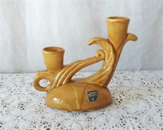 Camark Pottery Candlestick Holder