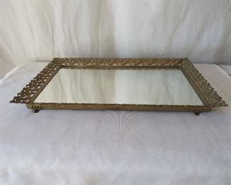 Brass Vanity Mirror Tray