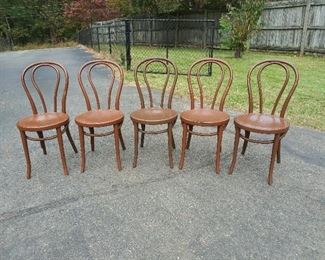 5 Thonet Ice Cream Chairs