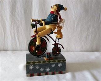 Music Box- Snowman on Bike