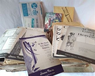 Vintage Sheet Music Lot (Lot 712)