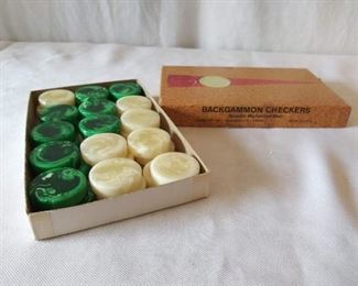 Marbleized Backgammon Pieces