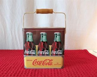Coca-Cola Tin w/ handle- 6 pack
