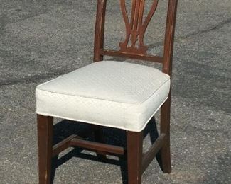 Walnut Lyre Back Chair