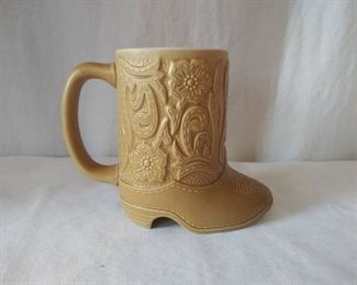 Ceramarte Ceramic Cowboy Boot Planter