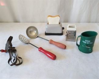 Vintage Child's Kitchen Utensils Lot