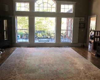 $650 / Extra Large Karastan Rug in great soft colors. Good condition! Need to check measurements but think it is 16 feet on the longer side.