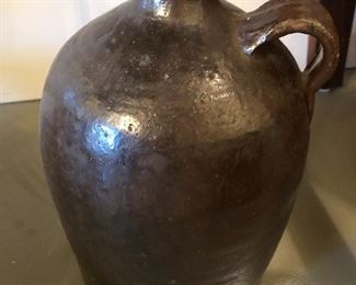 $24 / Vintage brown pottery jug