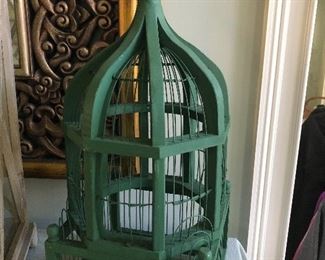 $35 / Fun, green bird cage 