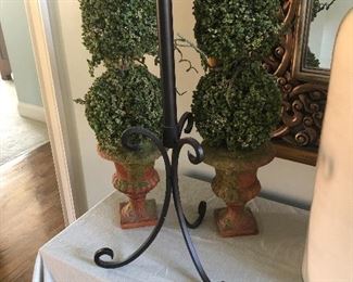 $22 /Extra tall, iron candlestick pillar stand 