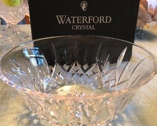 $35 / Waterford Crystal 9" Salad Bowl (has one tiny chip on rim...almost too difficult to photograph since so small)
