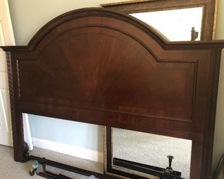 $325 / Bombay king headboard with rails
