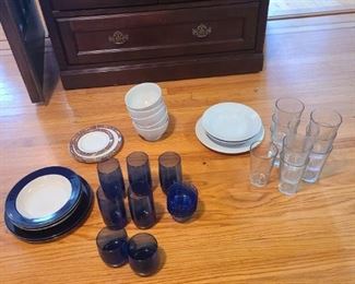 Sets of Plates, Bowls, and Cups