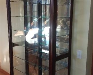 Beautiful lighted display cabinet