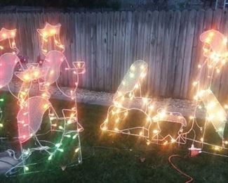 Lighted nativity