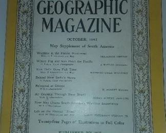 1942 National Geographic magazine 