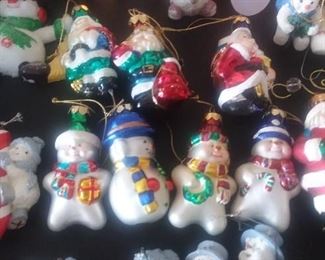 Christmas blown glass ornaments 