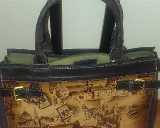 Leather Firenze Bella carry on bag