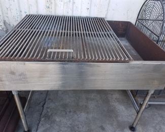 Large wood grill