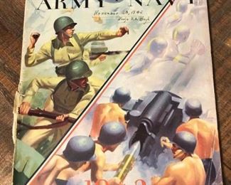 1942 Army Navy Football Program