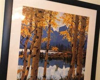 Framed Birch Print