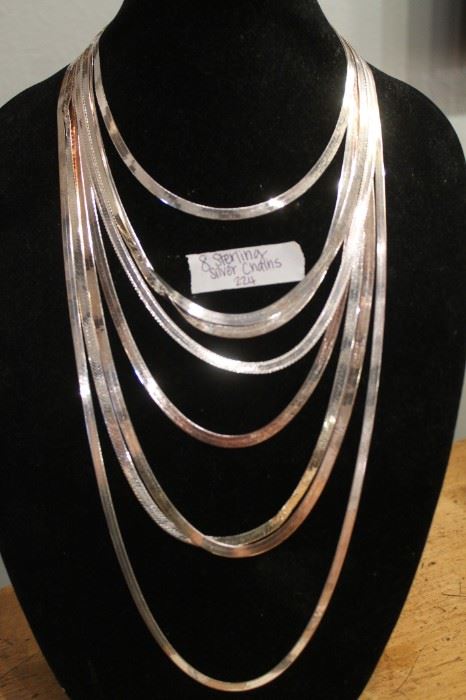 Sterling necklaces