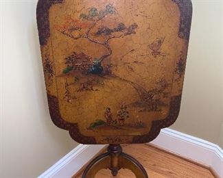 Asian themed Painted Tilt Top Table