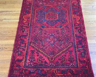 Approx. 6'4"x3'5" Hand Woven Area Rug